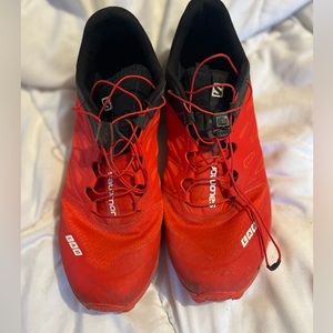 Salomon S-Lab Ultra Sense4 Men's Red Trail Running Shoes Trainers Sneakers